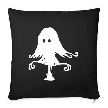 Créature de l'ombre - Halloween - Housse de coussin décorative 45 x 45 cm - noir - Devant