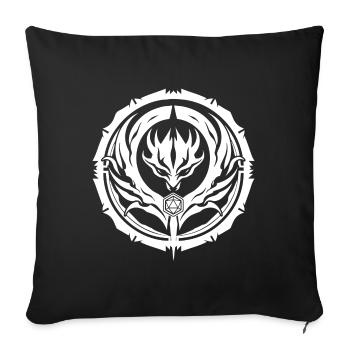 RPG logo spell circle - Sofa pillowcase 17,3'' x 17,3'' (45 x 45 cm) - black - Front