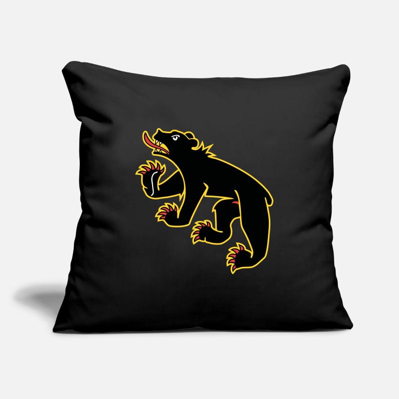 Drapeau de Berne Housse de coussin décorative 45 x 45 cm