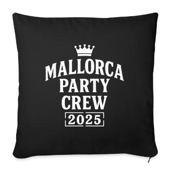 Majorque Party Crew 2025 (Garantie du prix le plus bas) - Housse de coussin décorative 45 x 45 cm - noir - Devant