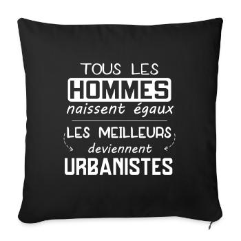 Urbaniste - Métier - Meilleur - Urbanisme - Homme - Housse de coussin décorative 45 x 45 cm - noir - Devant