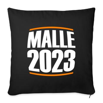 Malle 2023 Palier - Housse de coussin décorative 45 x 45 cm - noir - Devant