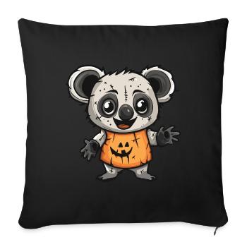 Koala Halloween Zombie - Housse de coussin décorative 45 x 45 cm - noir - Devant