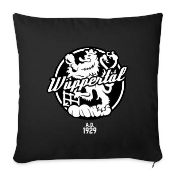 Wuppertal Wappen - Sofakissenbezug 45 x 45 cm - Schwarz - Vorne