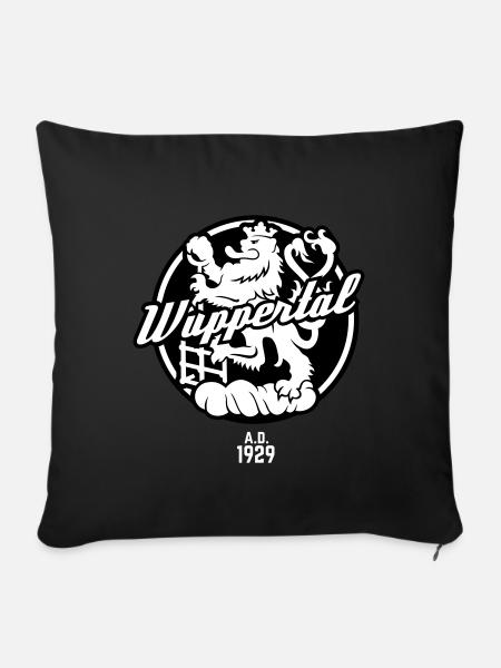 Wuppertal Wappen - Sofakissenbezug 45 x 45 cm - Schwarz