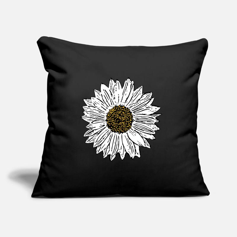 Blume weiß weiße Blumen Geschenk Muttertag Mutter Sofakissenbezug 45 x 45 cm