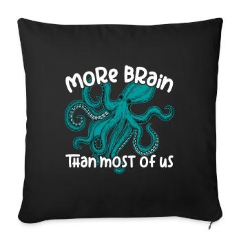 Pieuvres intelligentes - Big Octopu - Housse de coussin décorative 45 x 45 cm - noir - Devant