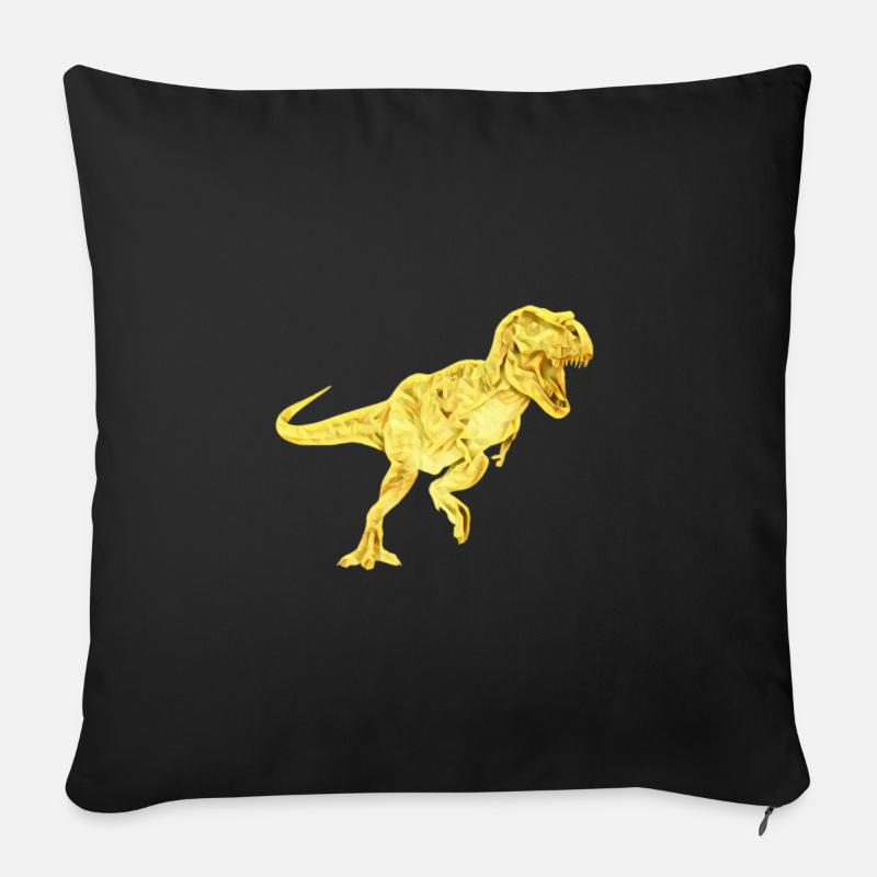 T-Rex - Sofakissenbezug 45 x 45 cm - Schwarz