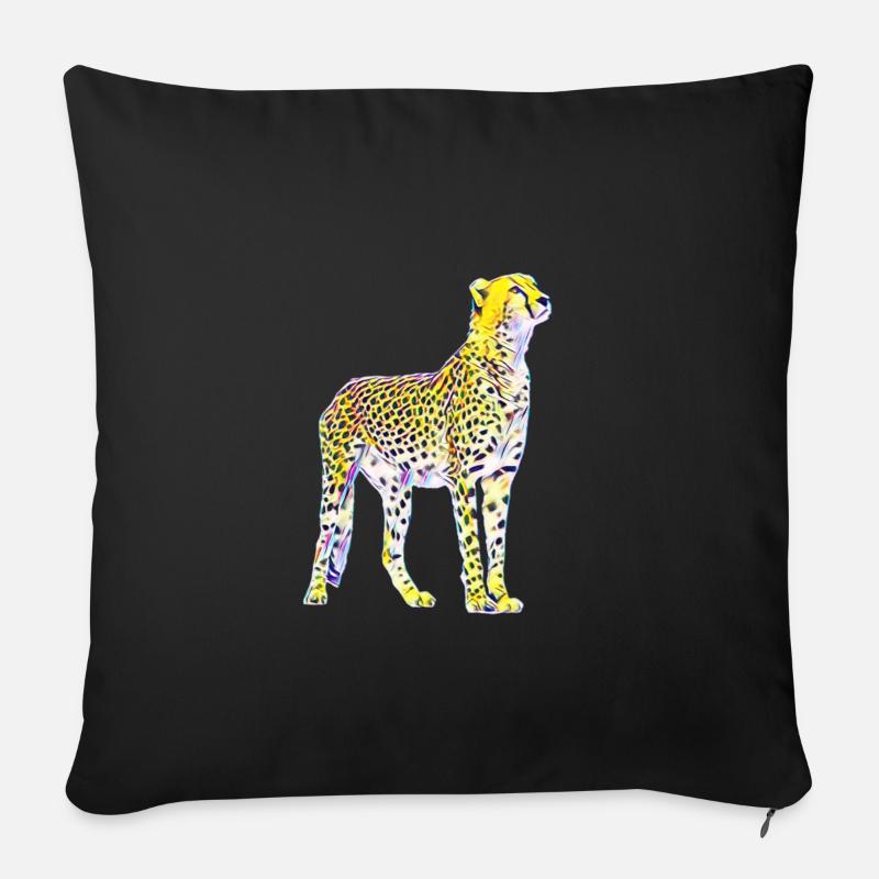 Gepard - Sofakissenbezug 45 x 45 cm - Schwarz