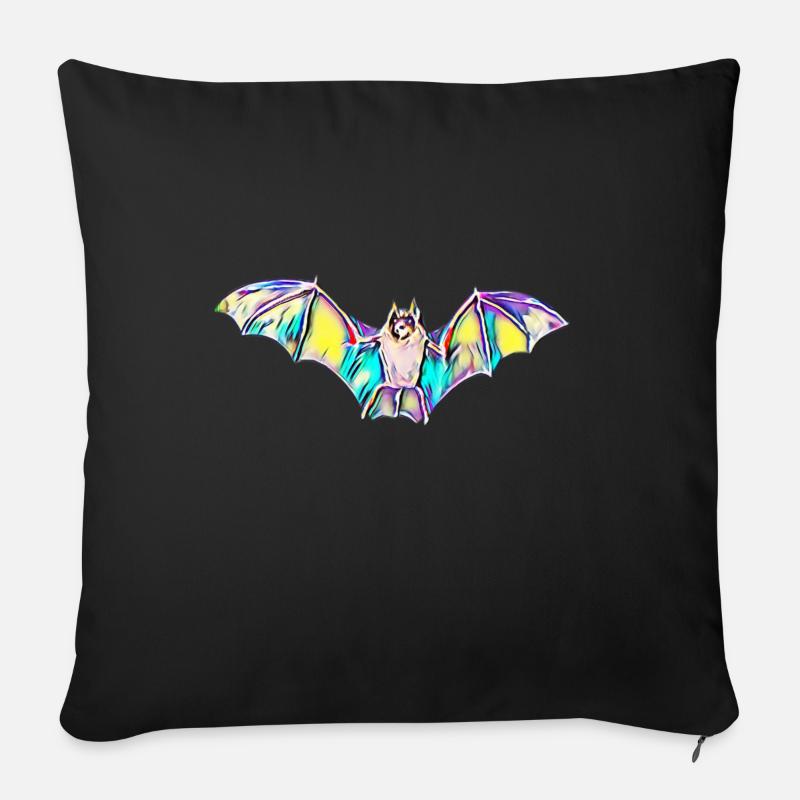 Fledermaus - Sofakissenbezug 45 x 45 cm - Schwarz