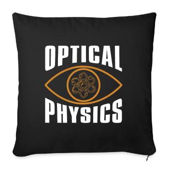Physicien physicien - Housse de coussin décorative 45 x 45 cm - noir - Devant