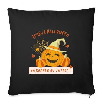 HALLOWEEN - Housse de coussin décorative 45 x 45 cm - noir - Devant