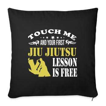 Jiu Jitsu - Housse de coussin décorative 45 x 45 cm - noir - Devant