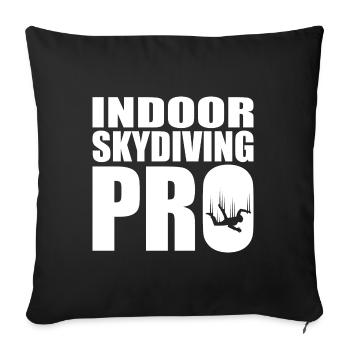 Indoor Skydiving - Sofa pillowcase 17,3'' x 17,3'' (45 x 45 cm) - black - Front