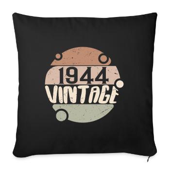 Vintage 1944 Retro Gifts 1944 Vintage 1944 - Sofa pillowcase 17,3'' x 17,3'' (45 x 45 cm) - black - Front