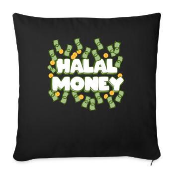 HALAL MONEY - Sofakissenbezug 45 x 45 cm - Schwarz - Vorne