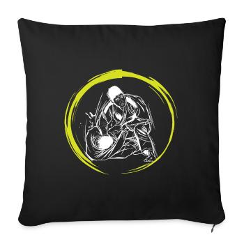 Jiu Jitsu - Housse de coussin décorative 45 x 45 cm - noir - Devant