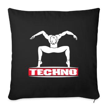 Festival - Sofa pillowcase 17,3'' x 17,3'' (45 x 45 cm) - black - Front