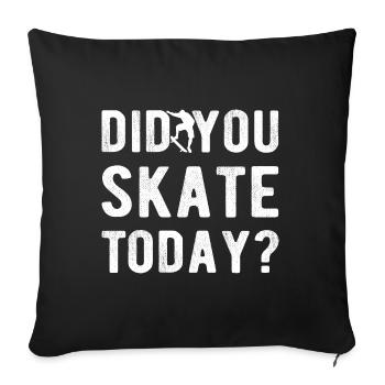 Skateboard Art For Boys Girls Men Skateboard Gifts - Sofa pillowcase 17,3'' x 17,3'' (45 x 45 cm) - black - Front