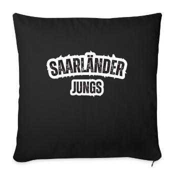 Sarrois - Housse de coussin décorative 45 x 45 cm - noir - Devant