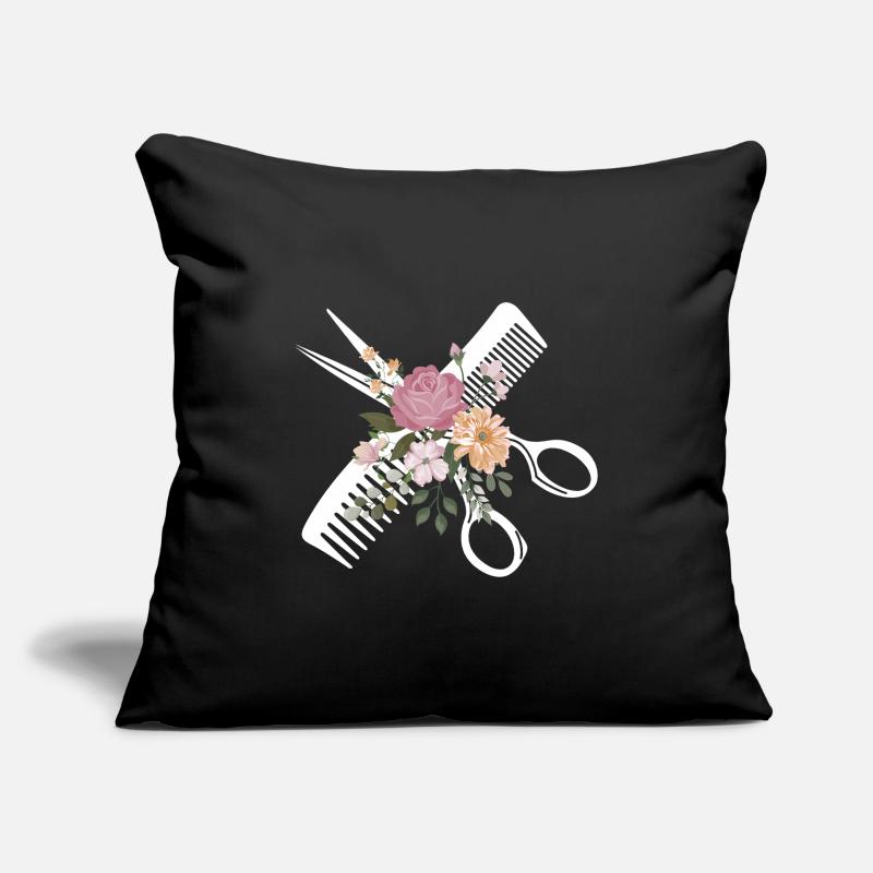 Coiffeur Coiffeur Coiffure Coiffure Coiffure Coiffure Housse de coussin décorative 45 x 45 cm