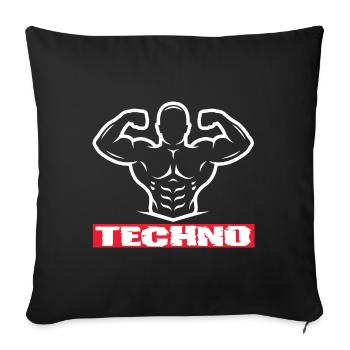 Festival - Sofa pillowcase 17,3'' x 17,3'' (45 x 45 cm) - black - Front