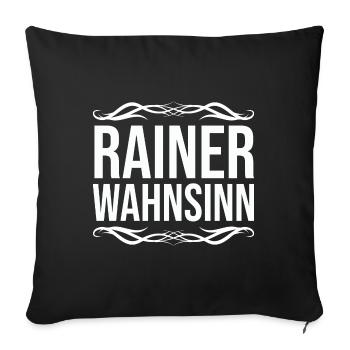 Rainer - Sofakissenbezug 45 x 45 cm - Schwarz - Vorne