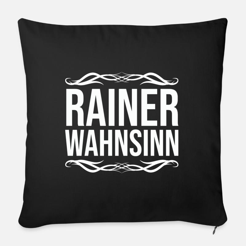 Rainer - Sofakissenbezug 45 x 45 cm - Schwarz