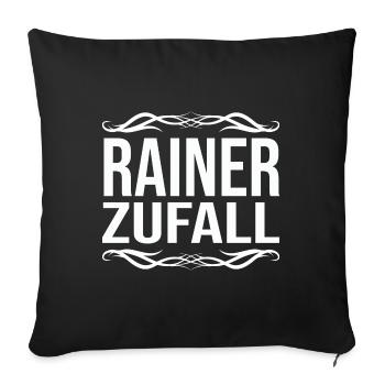Rainer - Sofakissenbezug 45 x 45 cm - Schwarz - Vorne