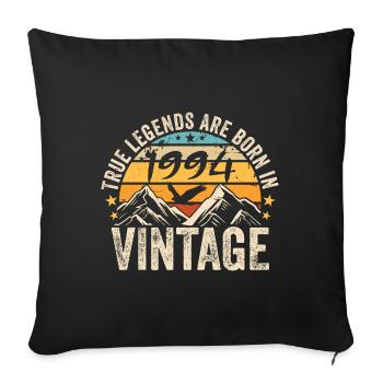 Vintage 1994 Vintage 1994 Birthday Gift - Sofa pillowcase 17,3'' x 17,3'' (45 x 45 cm) - black - Front