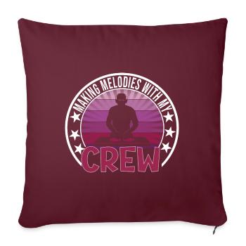 Festival - Sofa pillowcase 17,3'' x 17,3'' (45 x 45 cm) - burgundy - Front