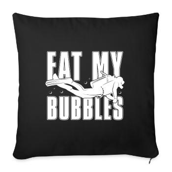 Scuba Diving Divers Diving - Sofa pillowcase 17,3'' x 17,3'' (45 x 45 cm) - black - Front