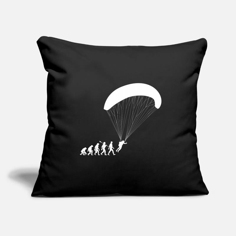 Evolution Parapente Vol Housse de coussin décorative 45 x 45 cm