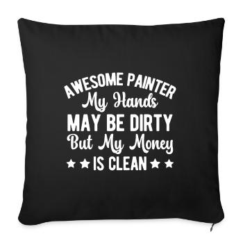 House Painter Hilarious Designs Unique Gifts - Sofa pillowcase 17,3'' x 17,3'' (45 x 45 cm) - black - Front