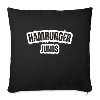 Hambourg Garçons - Housse de coussin décorative 45 x 45 cm - noir - Devant