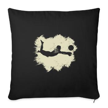 Volleyball Beach Grunge Vintage - Sofa pillowcase 17,3'' x 17,3'' (45 x 45 cm) - black - Front