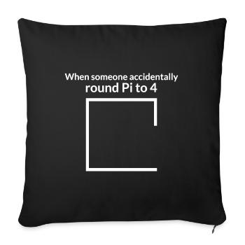 Math gift nerd teacher math teacher math - Sofa pillowcase 17,3'' x 17,3'' (45 x 45 cm) - black - Front