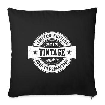 Retro 2013 Birthday 2013 Gift 2013 Vintage - Sofa pillowcase 17,3'' x 17,3'' (45 x 45 cm) - black - Front