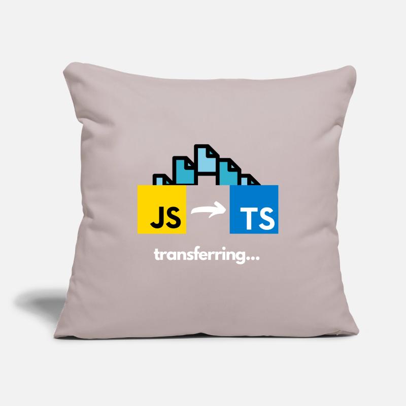 Transfert de Javascript à Typescript Housse de coussin décorative 45 x 45 cm
