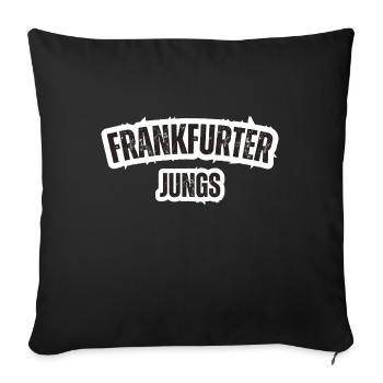 Garçons de Francfort - Housse de coussin décorative 45 x 45 cm - noir - Devant