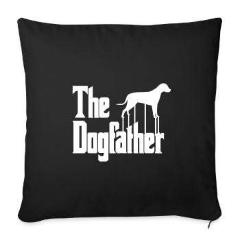 Les chiens d'amour Dogfather Dogs - Housse de coussin décorative 45 x 45 cm - noir - Devant