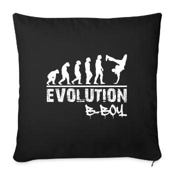 Breakdance Evolution B-Boy Breakdancer Gift - Sofa pillowcase 17,3'' x 17,3'' (45 x 45 cm) - black - Front