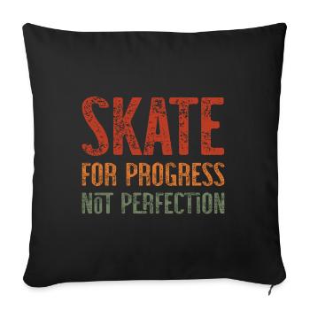 Skateboarding Skateboard Design For Skateboarder - Sofa pillowcase 17,3'' x 17,3'' (45 x 45 cm) - black - Front