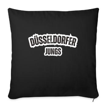 Düsseldorf Boys - Sofa pillowcase 17,3'' x 17,3'' (45 x 45 cm) - black - Front
