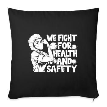 Infirmier - Housse de coussin décorative 45 x 45 cm - noir - Devant