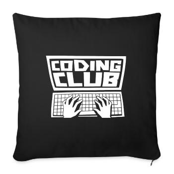 Programmierer Coder Software Entwickler - Sofakissenbezug 45 x 45 cm - Schwarz - Vorne