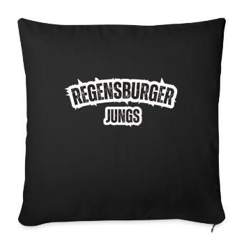 Garçons de Ratisbonne - Housse de coussin décorative 45 x 45 cm - noir - Devant