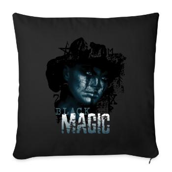 Black Magic Witch Ritual Cult Evocation Spirit - Sofa pillowcase 17,3'' x 17,3'' (45 x 45 cm) - black - Front