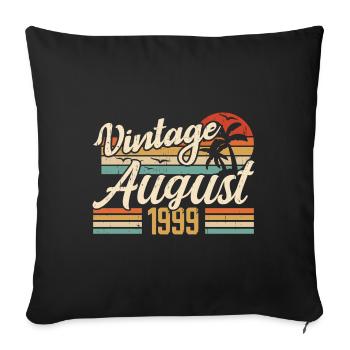 August 1999 Anniversary 1999 - August Legends Gift - Sofa pillowcase 17,3'' x 17,3'' (45 x 45 cm) - black - Front