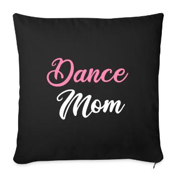 Tänzerin Tanzen Ballett-Tänzerin Ballerina Ballett - Sofakissenbezug 45 x 45 cm - Schwarz - Vorne